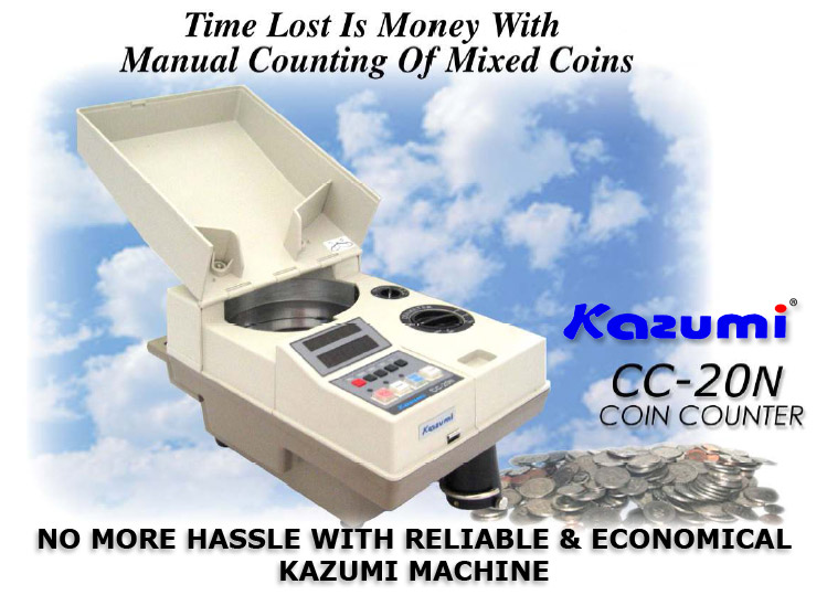 KAZUMI CC-20N COIN COUNTER MACHINE